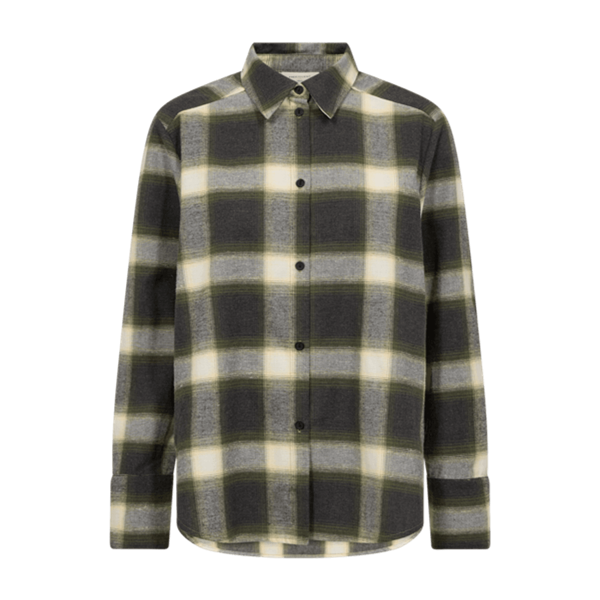 FQERINO-Shirt Dark Grey Mel w Calliste Green