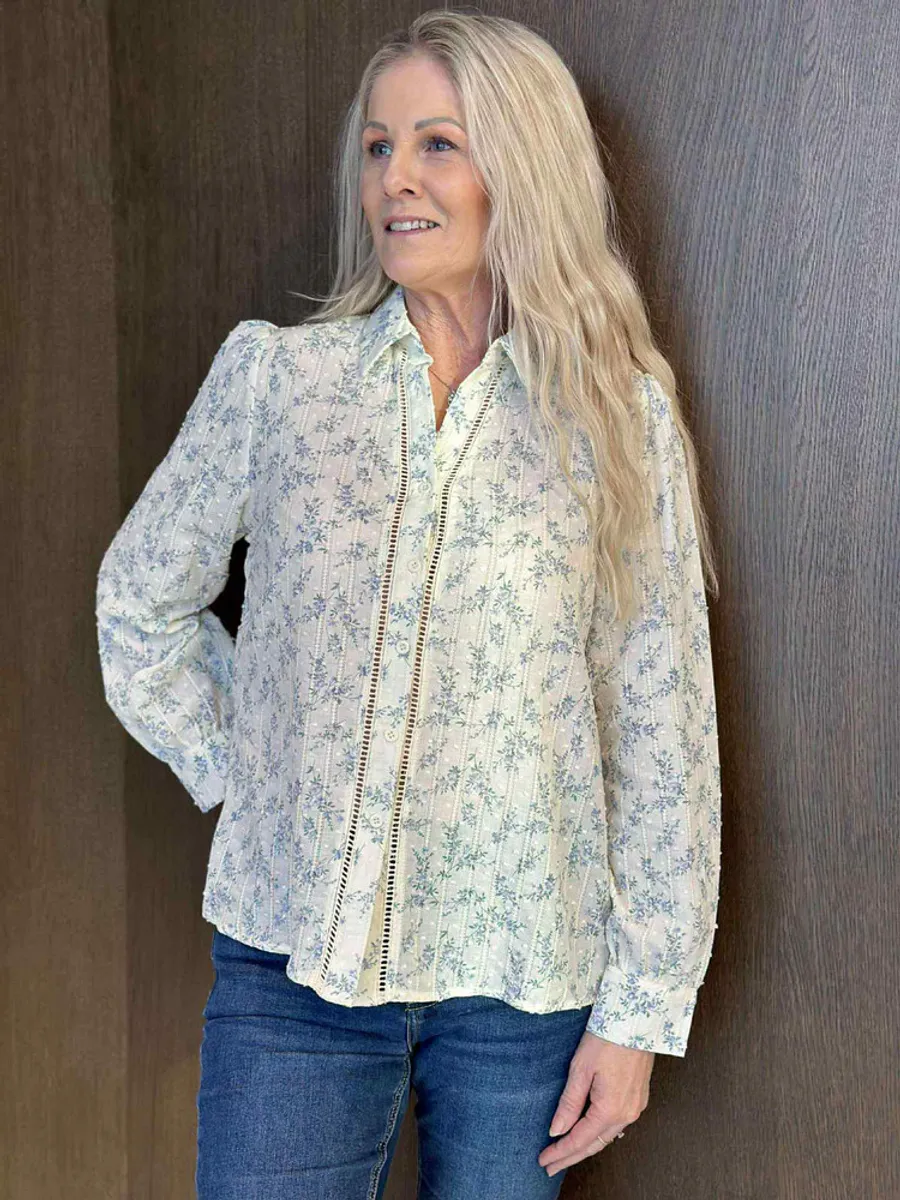 TELMA BLUSE blå